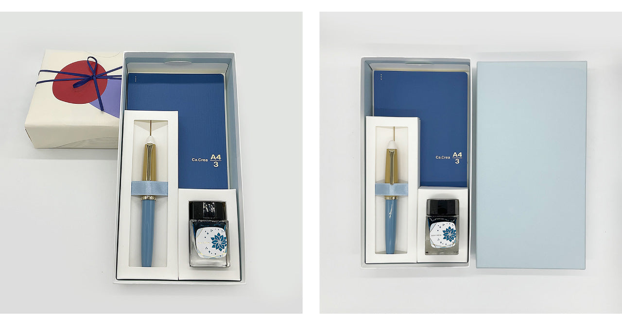 ancora アンコーラ セーラー 雨ふり万年筆 限定 箱•コンバーター付き