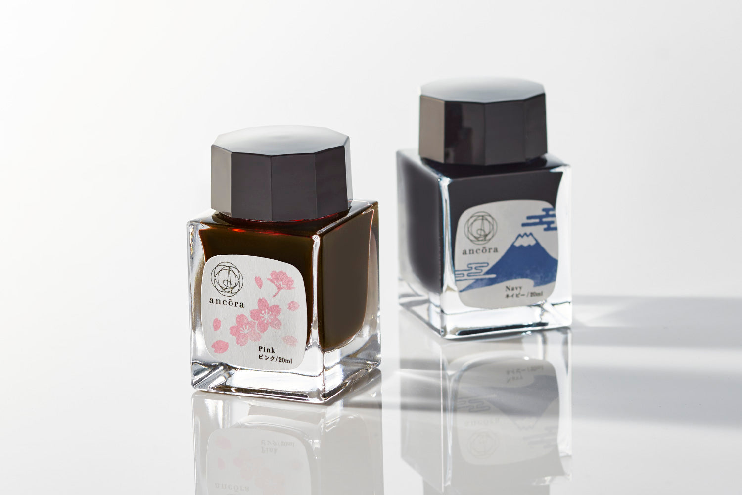 万年筆用ボトルインク 限定 桜（ピンク） / 富士（ネイビー） | ancora