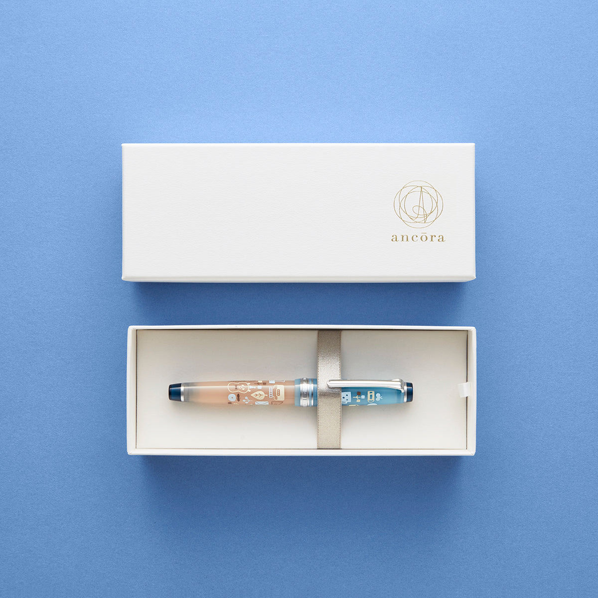 プロフェッショナルギアスリム万年筆 mizutama シルバー/ベビーブルー