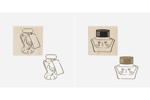 スタンプ　インク瓶とろけねこ・インク瓶ふてねこ　オンラインショップに登場