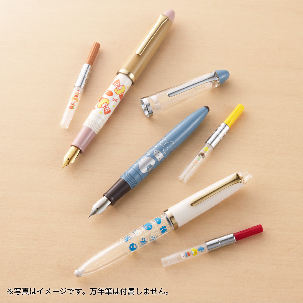 万年筆用インク吸入器コンバーター＜mizutama＞いちごケーキ/ライトブラウン