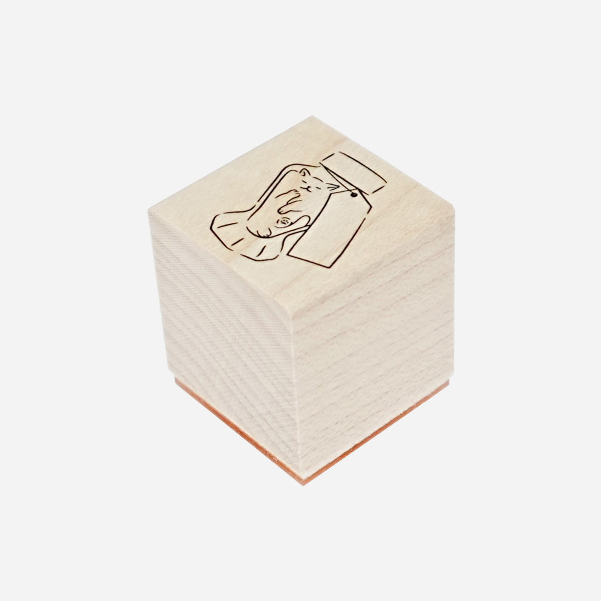 スタンプ インク瓶とろけねこ（印面サイズ 20×20㎜） | ancora direct