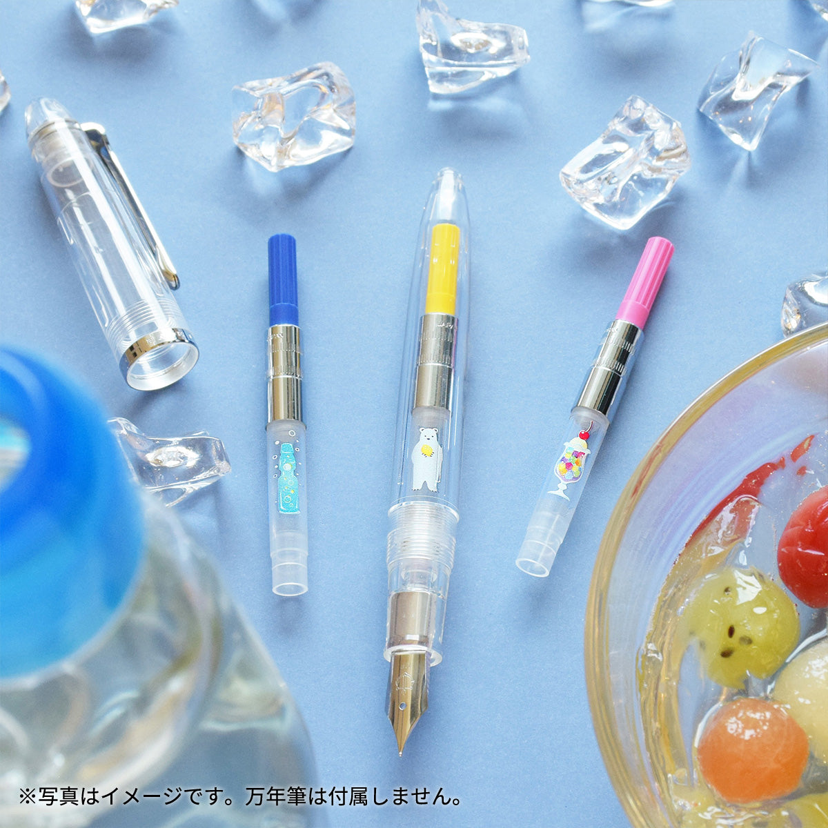 万年筆用インク吸入器コンバーター＜Summer＞ゼリーポンチ/ピンク