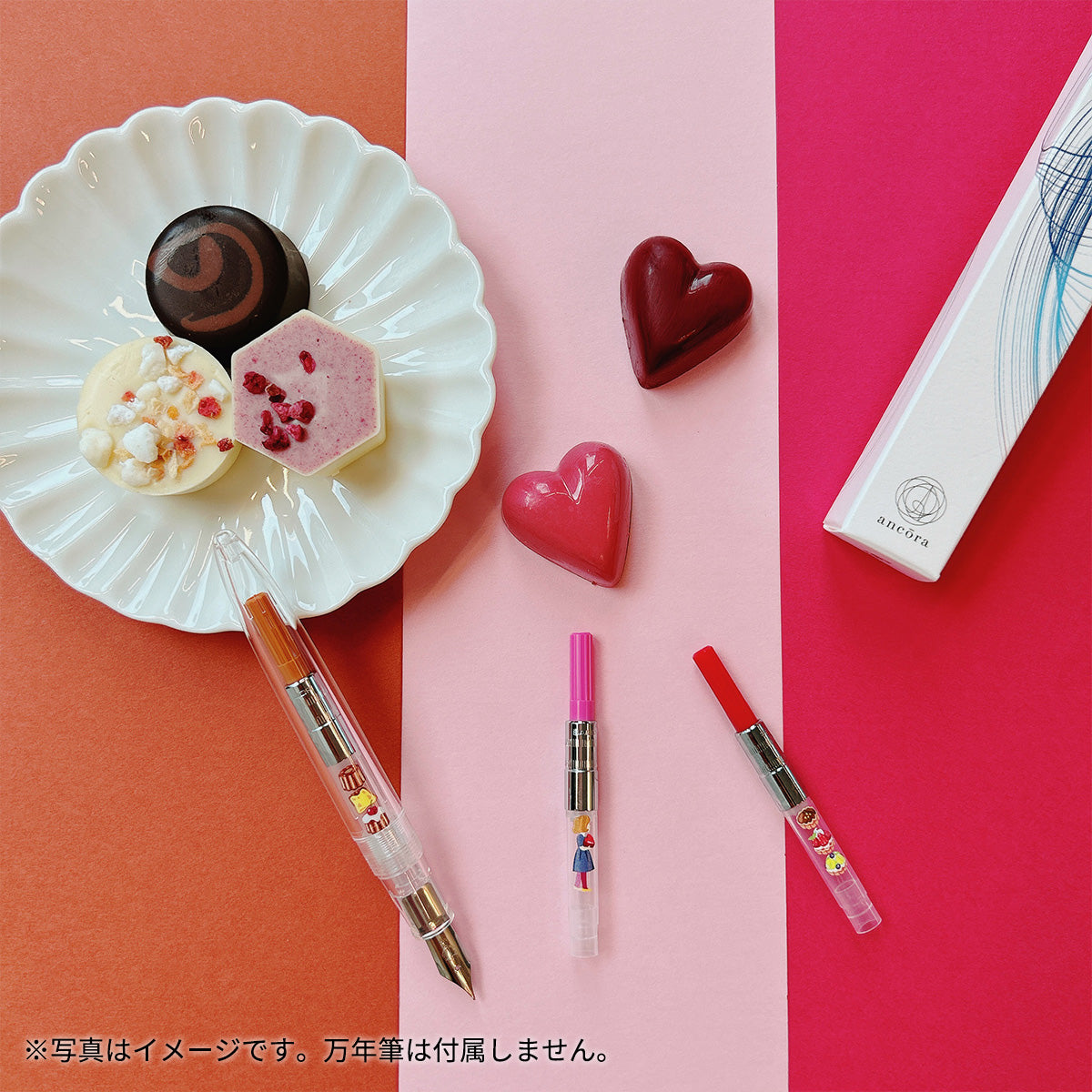 万年筆用インク吸入器コンバーター＜Sweets＞恋する少女/ピンク