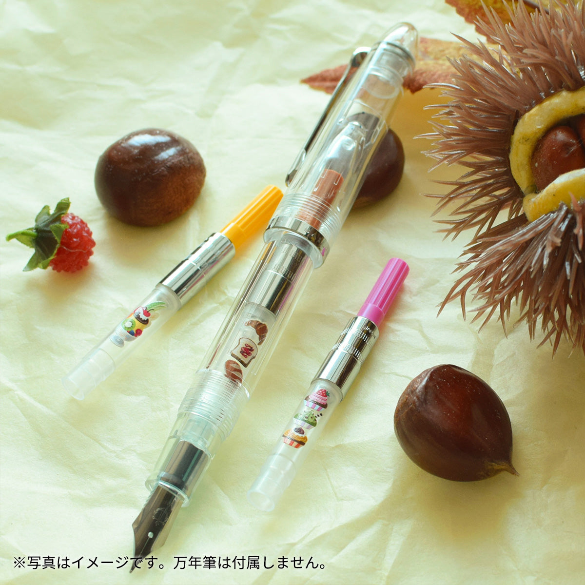 万年筆用インク吸入器コンバーター＜Autumn＞プリンアラモード/イエロー