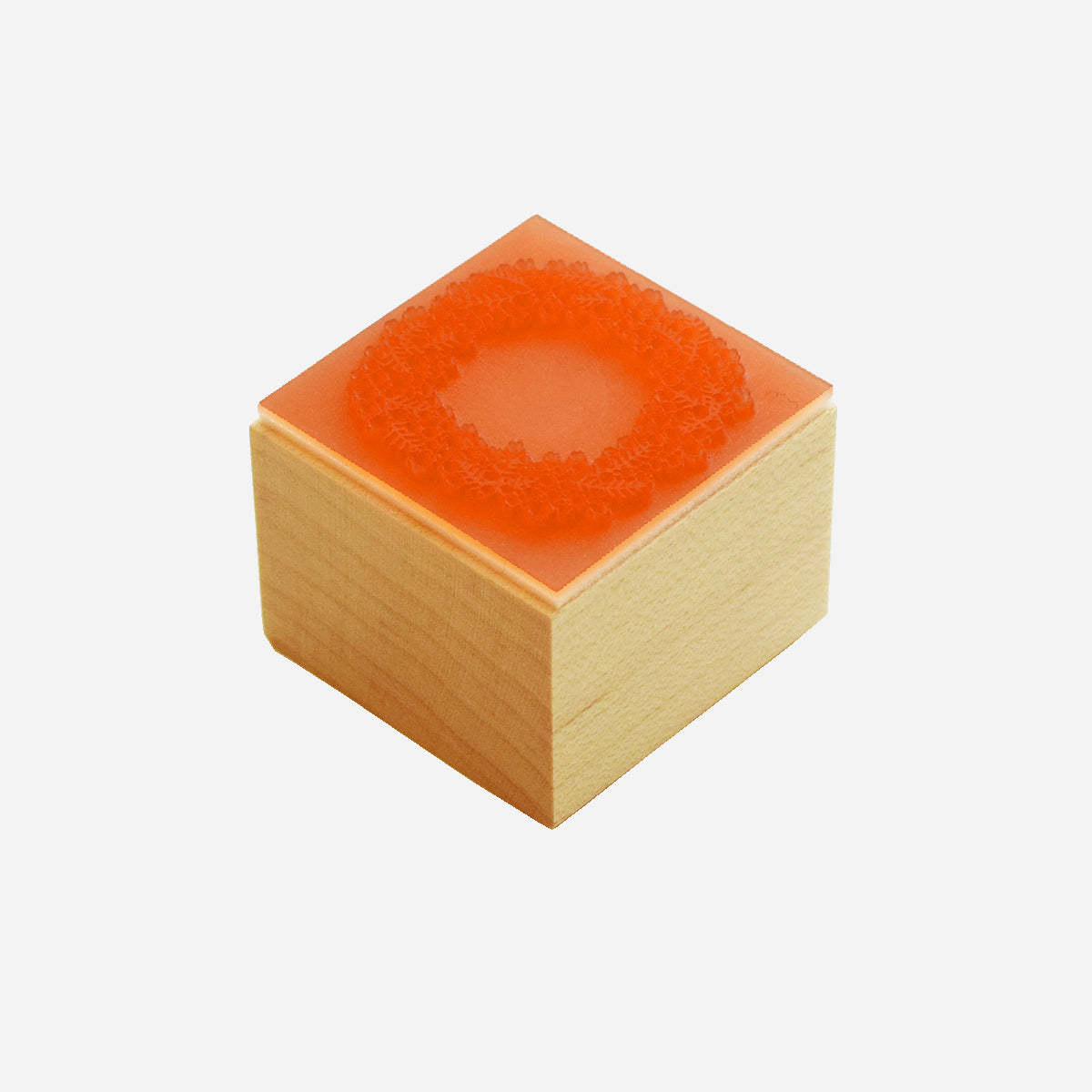 スタンプ ミモザのリース（印面サイズ 30×30㎜） | ancora direct shop