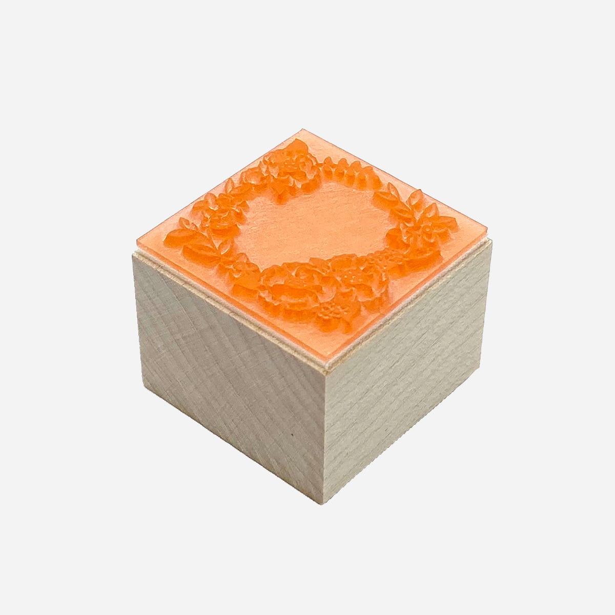 スタンプ リース フラワー（印面サイズ 30×30㎜）