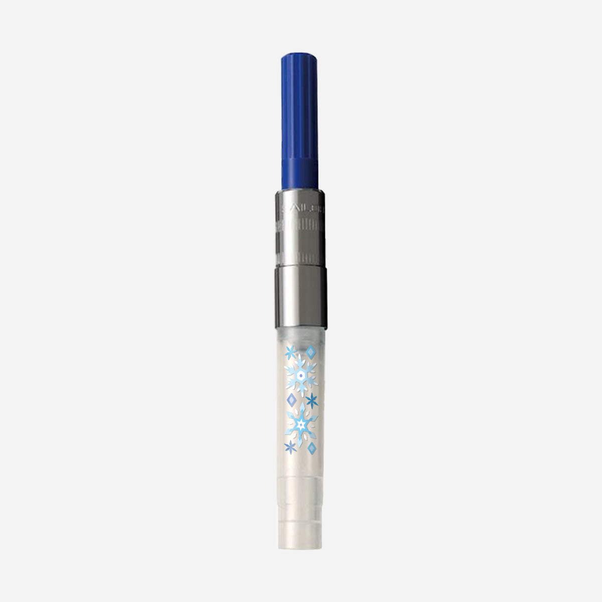 万年筆用インク吸入器コンバーター＜Winter＞雪の結晶/ブルー